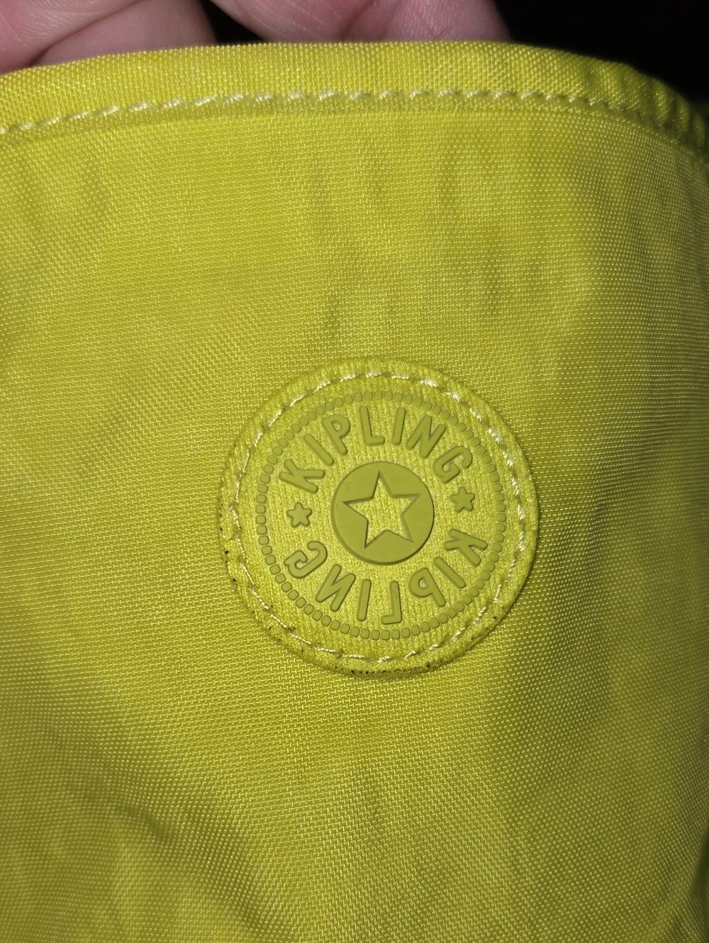 Kipling Yellow Satchel with Monkey Keychain